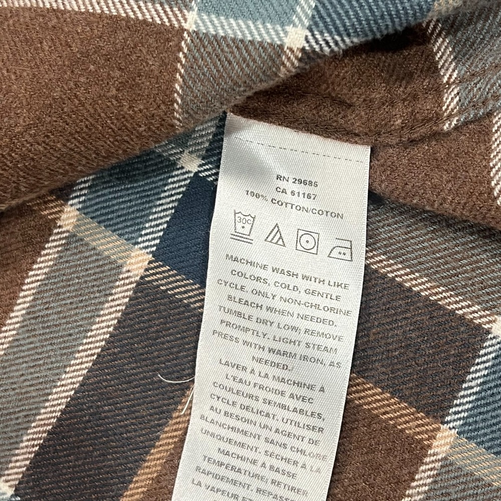 Pendleton Brown Plaid Burnside Doublebrushed Flan… - image 3